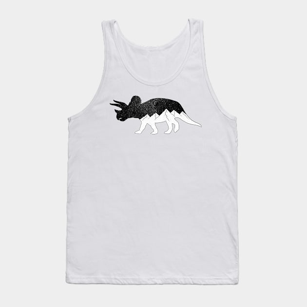 Cosmic Triceratops Tank Top by jy ink